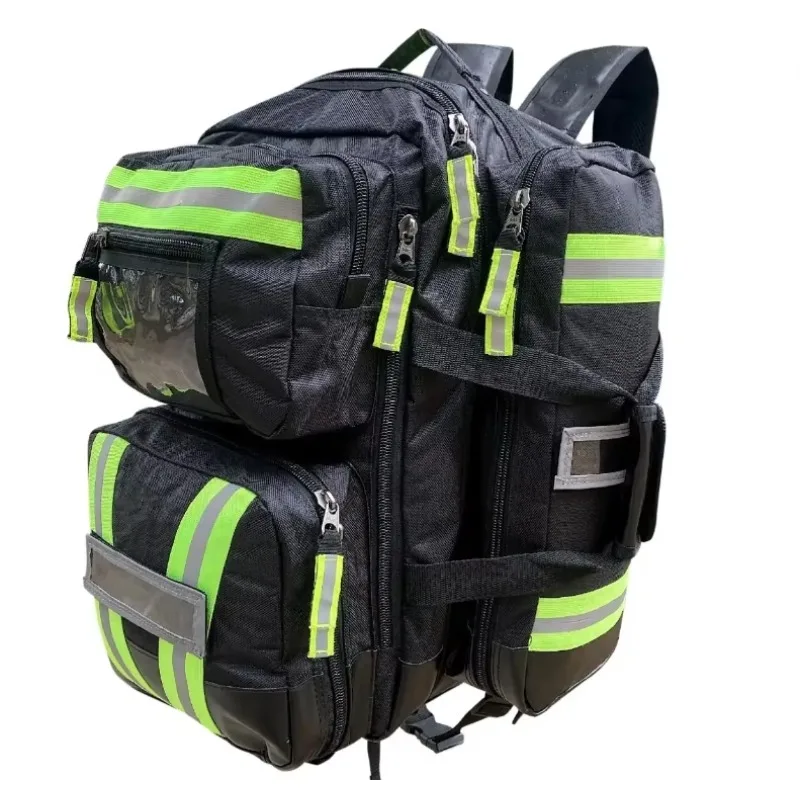 First Aid Backpack Reflective Multi Pocket One Size Trauma Medical Organizer for Camping Hiking Outdoor Emergency Survival Gear