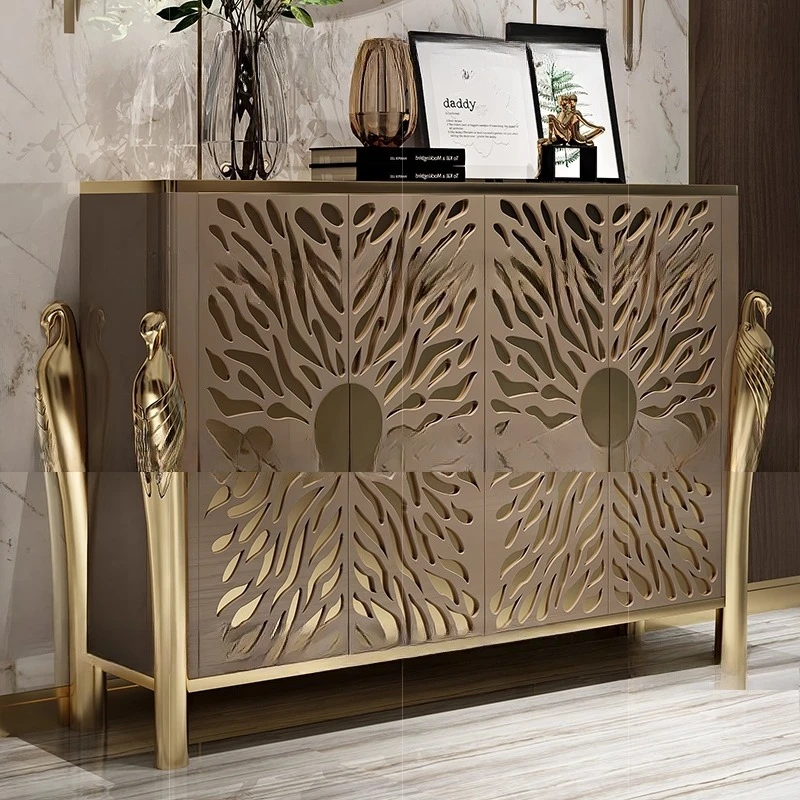 

Легкие роскошные обеденные боковые шкафы Напольные шкафы в гонконгском стиле После современных входной шкафы Простые скандинавские американские шкафы