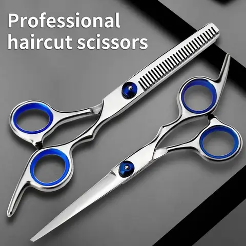 Professional Hairdressing Scissors Stainless Steel Cutting Thinning Barber Shear for Home Salon Use