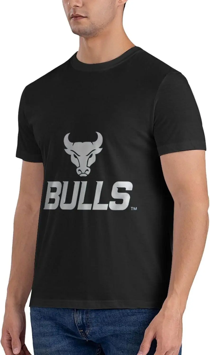 University at Buffalo Logo Cotton Trend Round Neck T-Shirt Men's T-Shirt