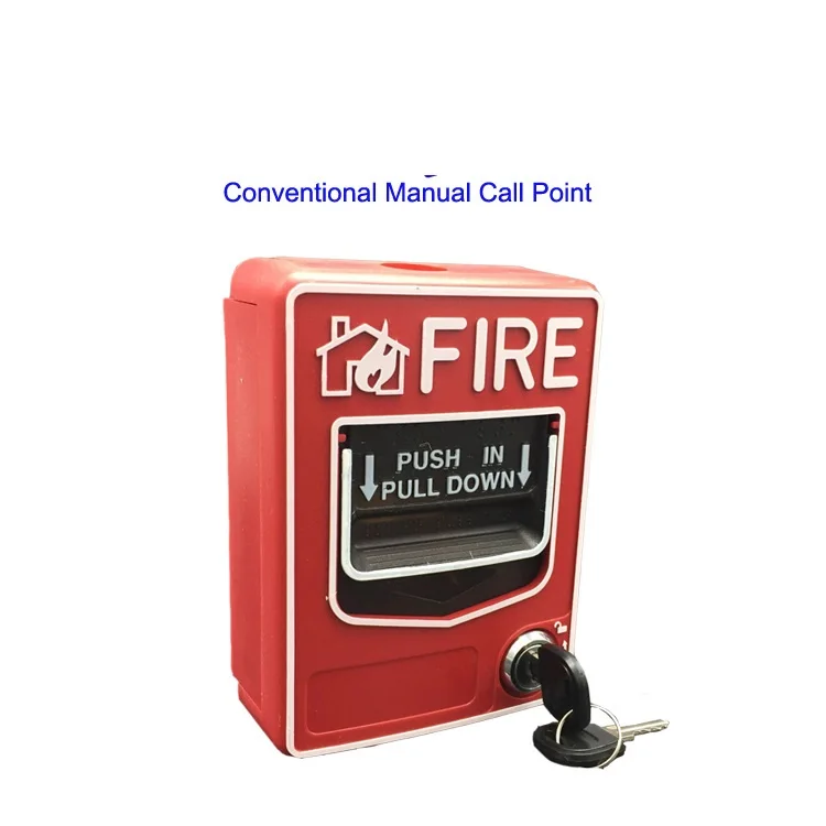 9-28VDC fire alarm system Conventional Manual Call Point button station Fire Push In Pull Down Emergency Alarm