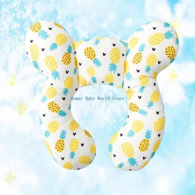 B2QD قابلة للتنفس U شكل وسادة السفر الرضع خفيفة الوزن لتوافق مقعد السيارة