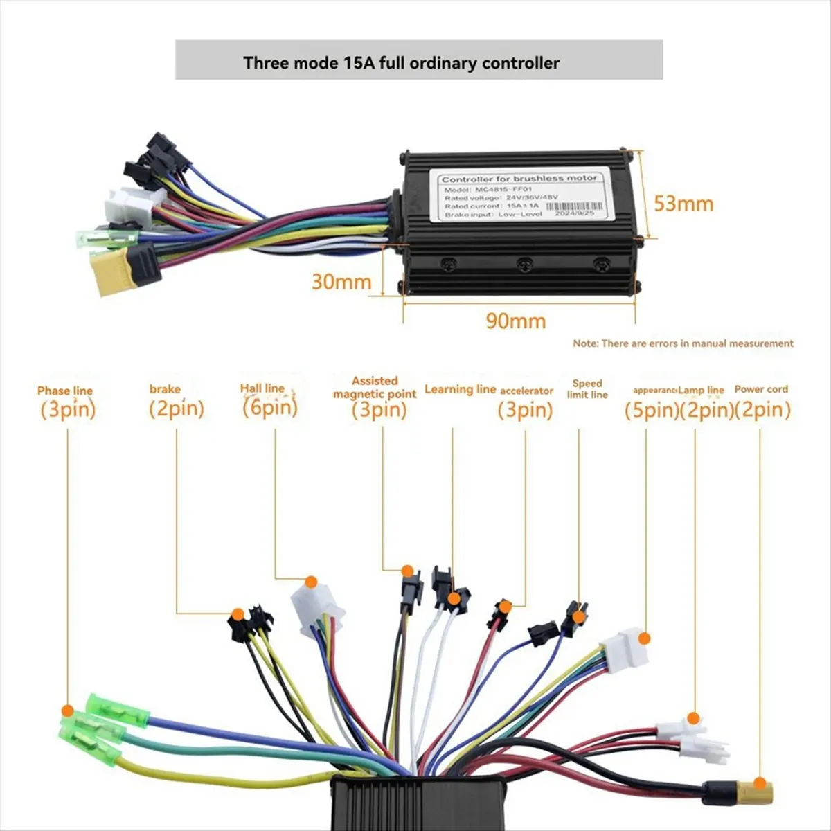 Special Offer-36V 48V 15A Brushless Controller G20 Meter LED Display+130X Throttle Kit for Electric Scooter E-Bike Repair Kit