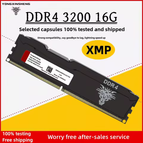 Yongxinsheng Memoria Ram DDR4 16GB 3200mhz Desktop Memory XMP2.0 PC4-25600 UDIMM 1.2V 288PIN Memoria Ram