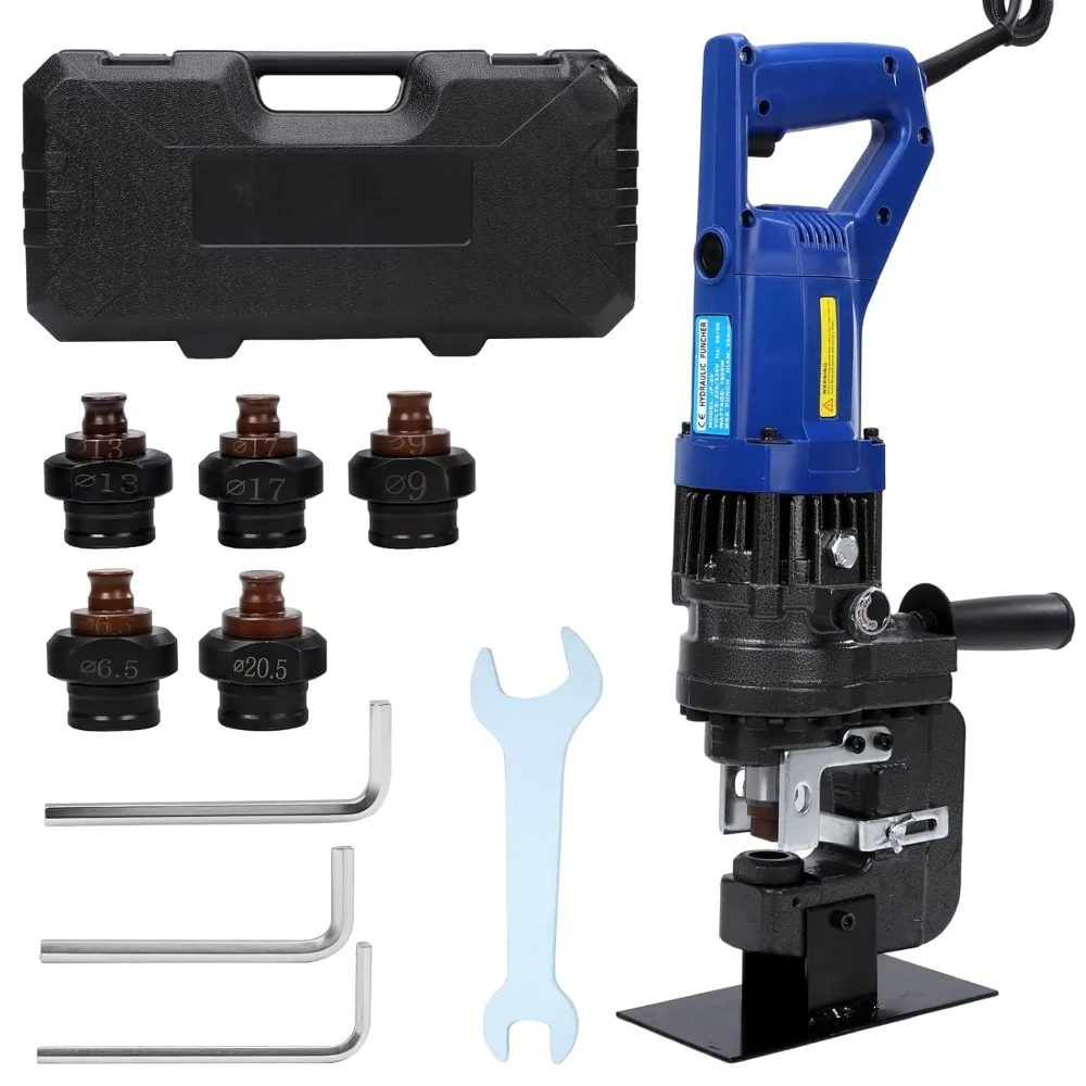 أداة ثقب هيدروليكية كهربائية 10T أداة تثقيب 110 فولت 1200 وات للوحة الألومنيوم والحديد المعدني #1