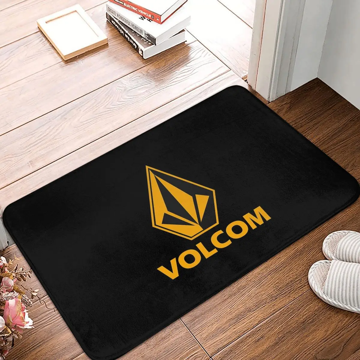 Volcom Logo Anti-slip Doormat Floor Mat Antiwear Carpet Rug for Kitchen Entrance Home Bedroom Footpad Mats