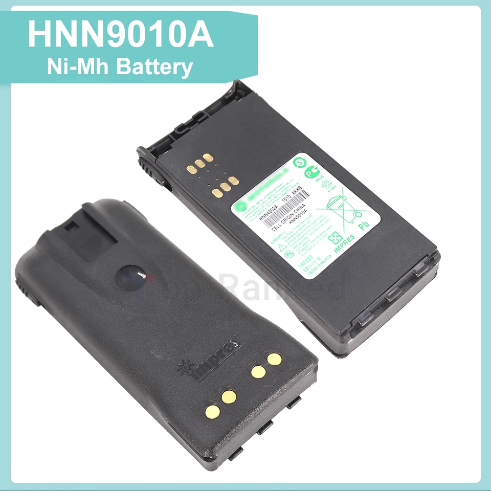 HNN9010A Battery Ni-Mh 1800mAh Compatible with GP338 GP328 PTX760 Pro5150 PTX760 Walkie Talkie Explosion Top Battery Cell DC7.2V