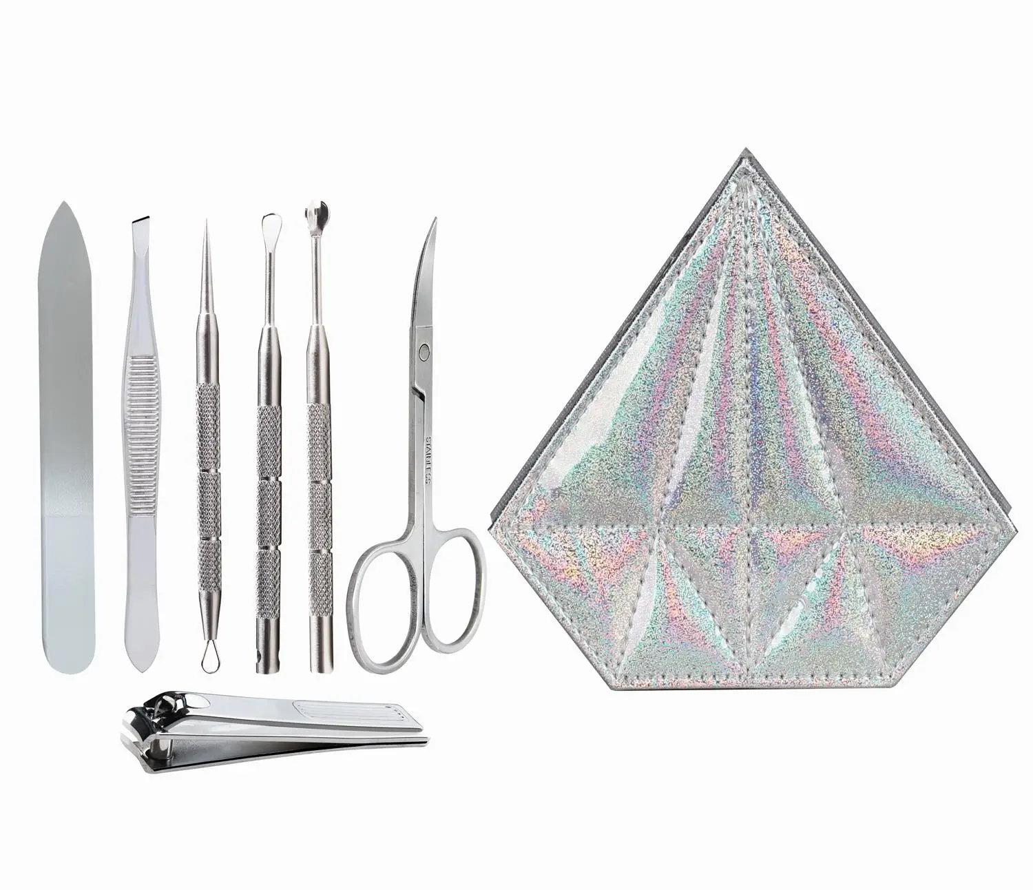 

# Hot Sales JPNK Stainless Steel Multifunctional Manicure Pedicure Set Nail Clippers And Blackhead Remover Pimple Acne Removal T