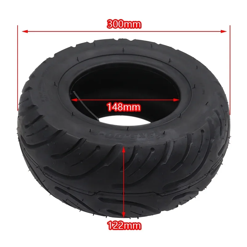 Black Rubber 13x5.00-6 Inch Rubber Tread Tire for Folding Bike Scooters Quad Dirt Bike Wheels Motorcycle Accessories