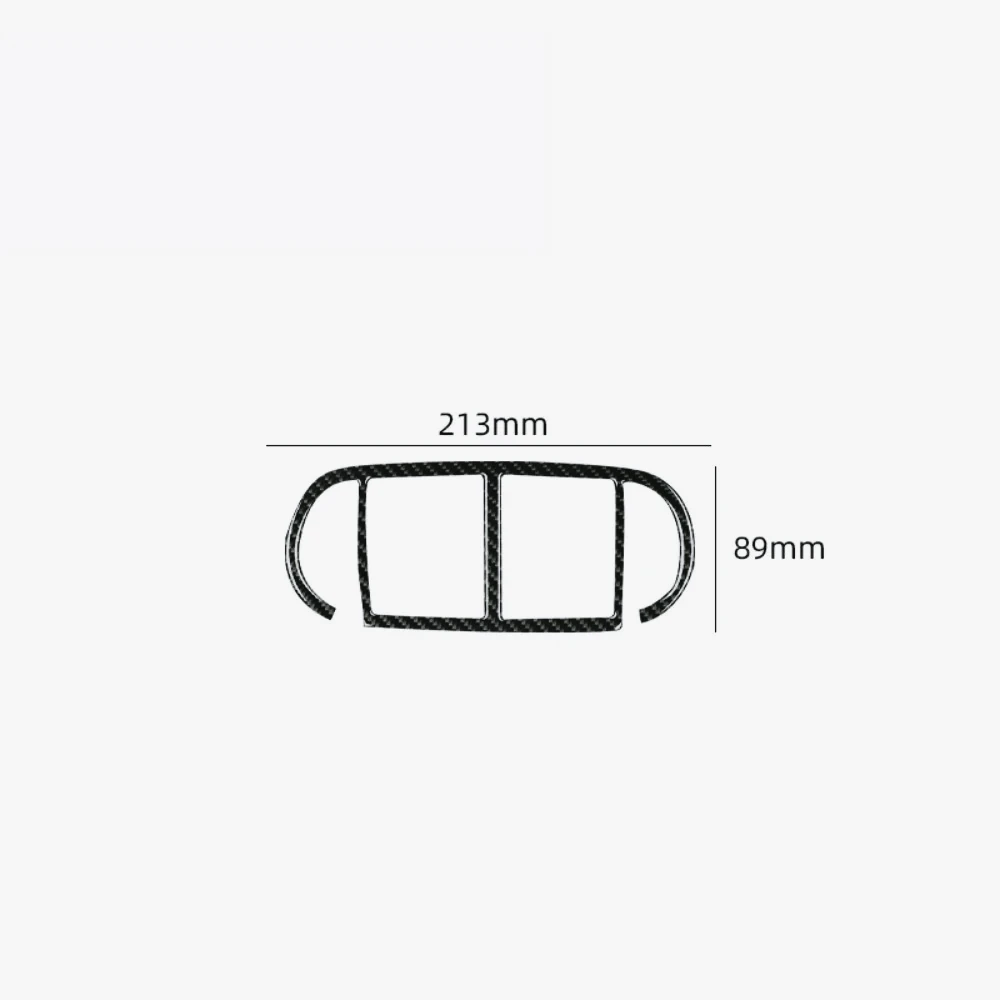 ZA-Para Porsche Cayenne 2003 2004 2005 2006 2007 2008 2009 2010 fibra de carbono/PVC embellecedor decorativo de ventilacin tras