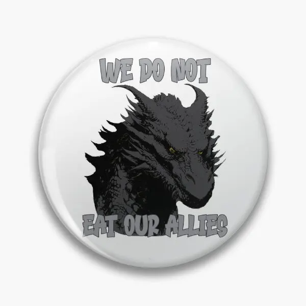 We Do Not Eat Our Allies  Soft Button Pin Clothes Jewelry Women Hat Gift Fashion Decor Cartoon Cute Creative Lover Lapel Pin