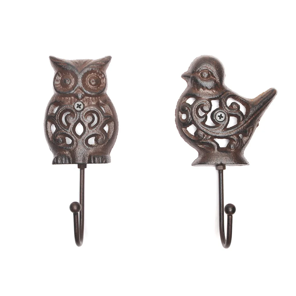 

Cast Iron Hollow Bird Hook, Owl Clothes Hook, Wall Coat Hanging, Home Decoration