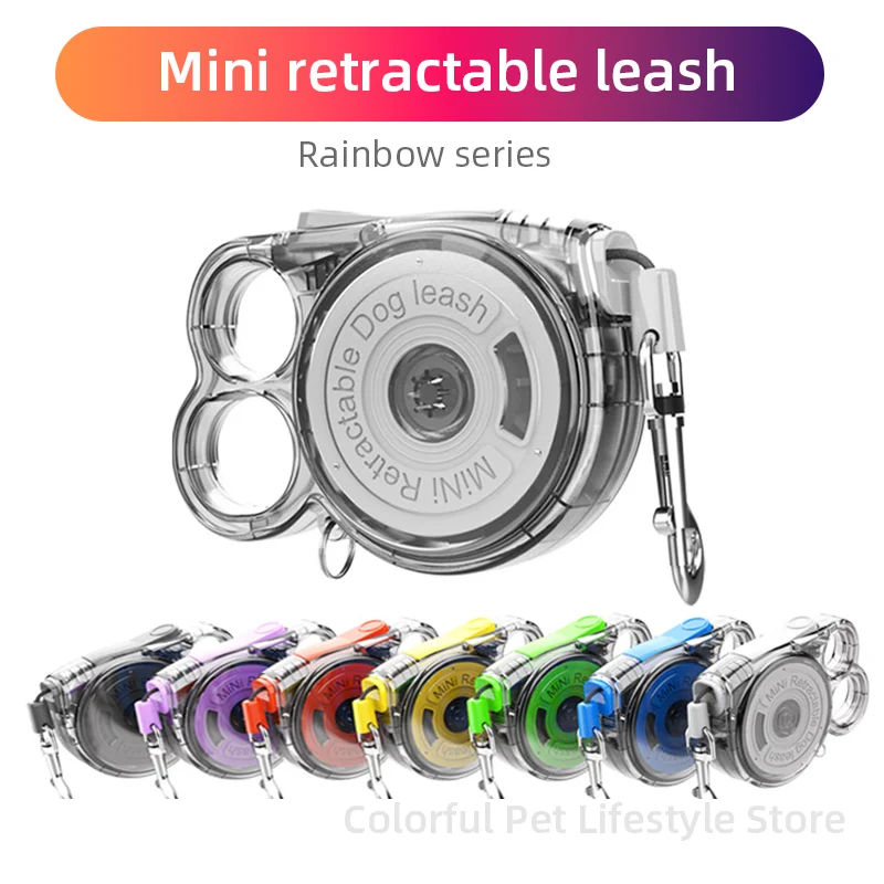 

3m 8kg Automatic Retractable Dog Leash Palm-sized MiNi Tractor for Small Dog Travel Outdoor Adjustable Cute Cat Puppy Rope Chain