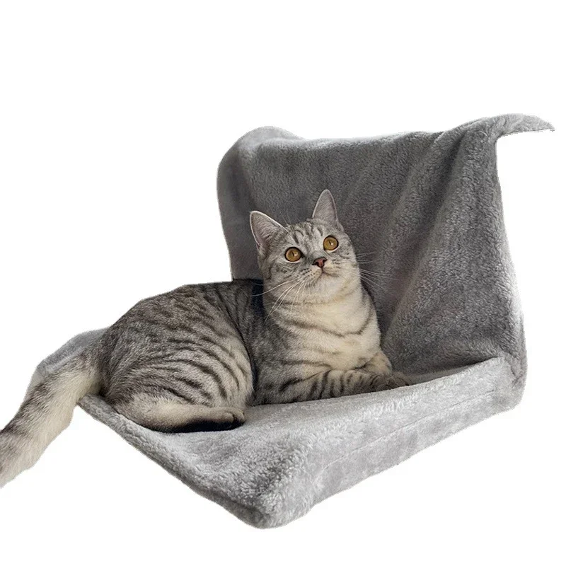 For Cats Sleeping Bed Pet Seat Window Hammocks Cat Hammock Radiator Hanging Pet Bed Removable Winter Warm Fleece Basket Seat