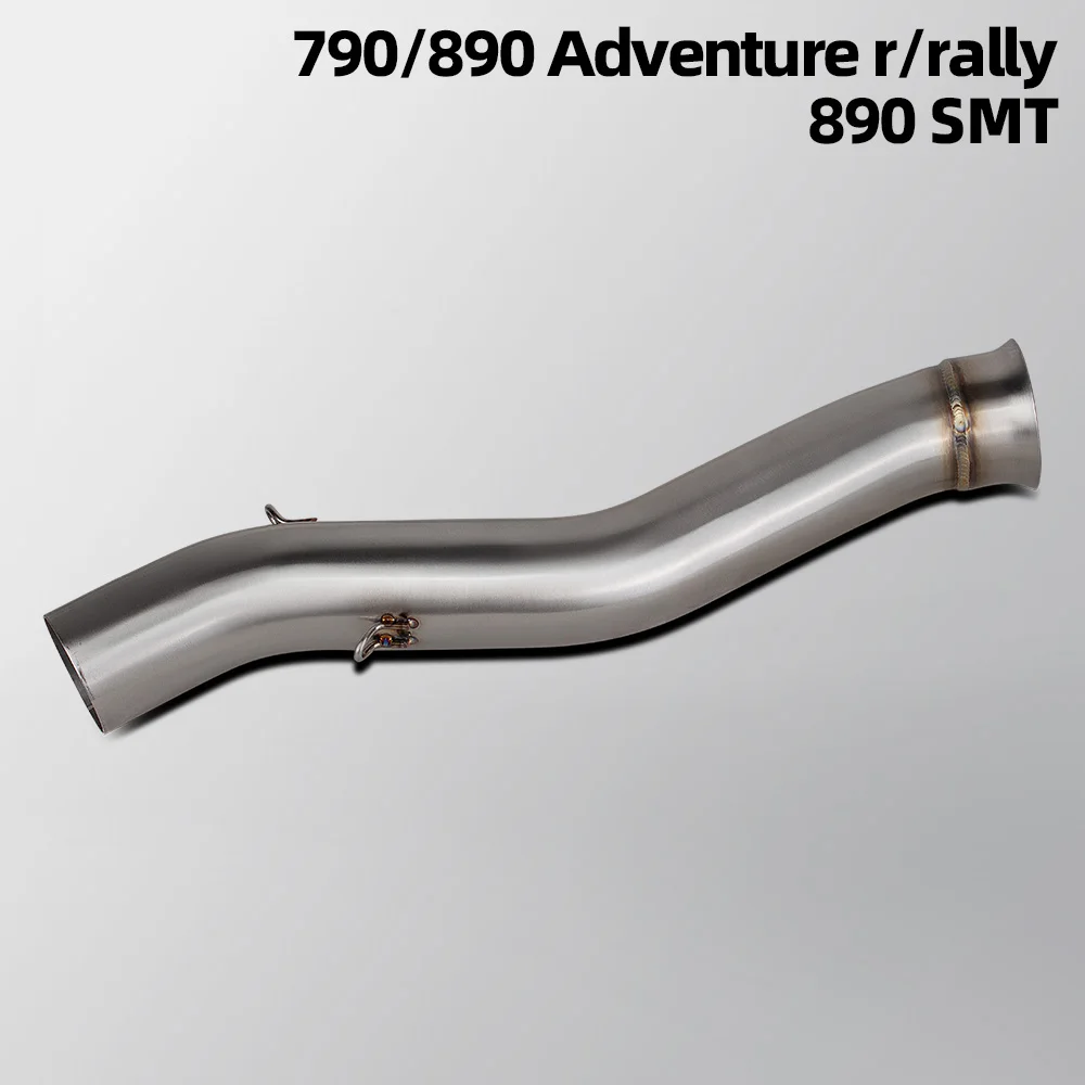 SMT890 Exhaust Pipe For 790/890 Adventure R/Rally 890 SMT Motorcycle Exhausts Kit OFF-Road Motorbike Adapter Middle Tube 51mm