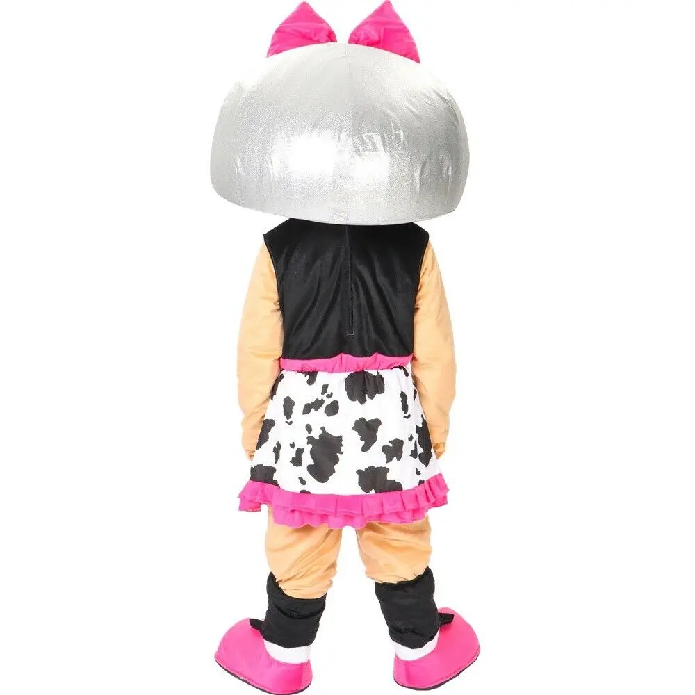 Costume de mascotte de dessin animé de paupières de mascotte de beurre de Noël, robe de paupières en peluche, Halloween, adulte, fille, nouveau