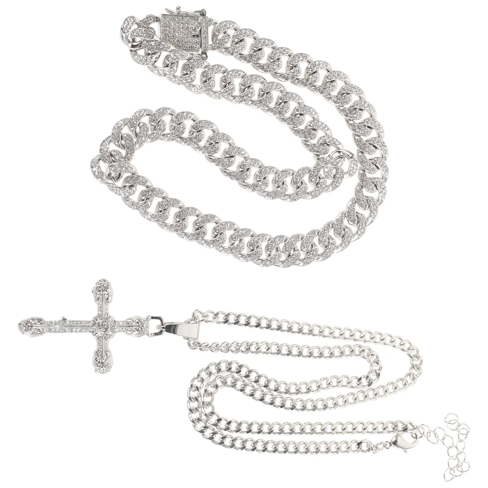

Chain Accessories Mens Necklace Men's Cross Necklaces Jewelry for Personality Layered