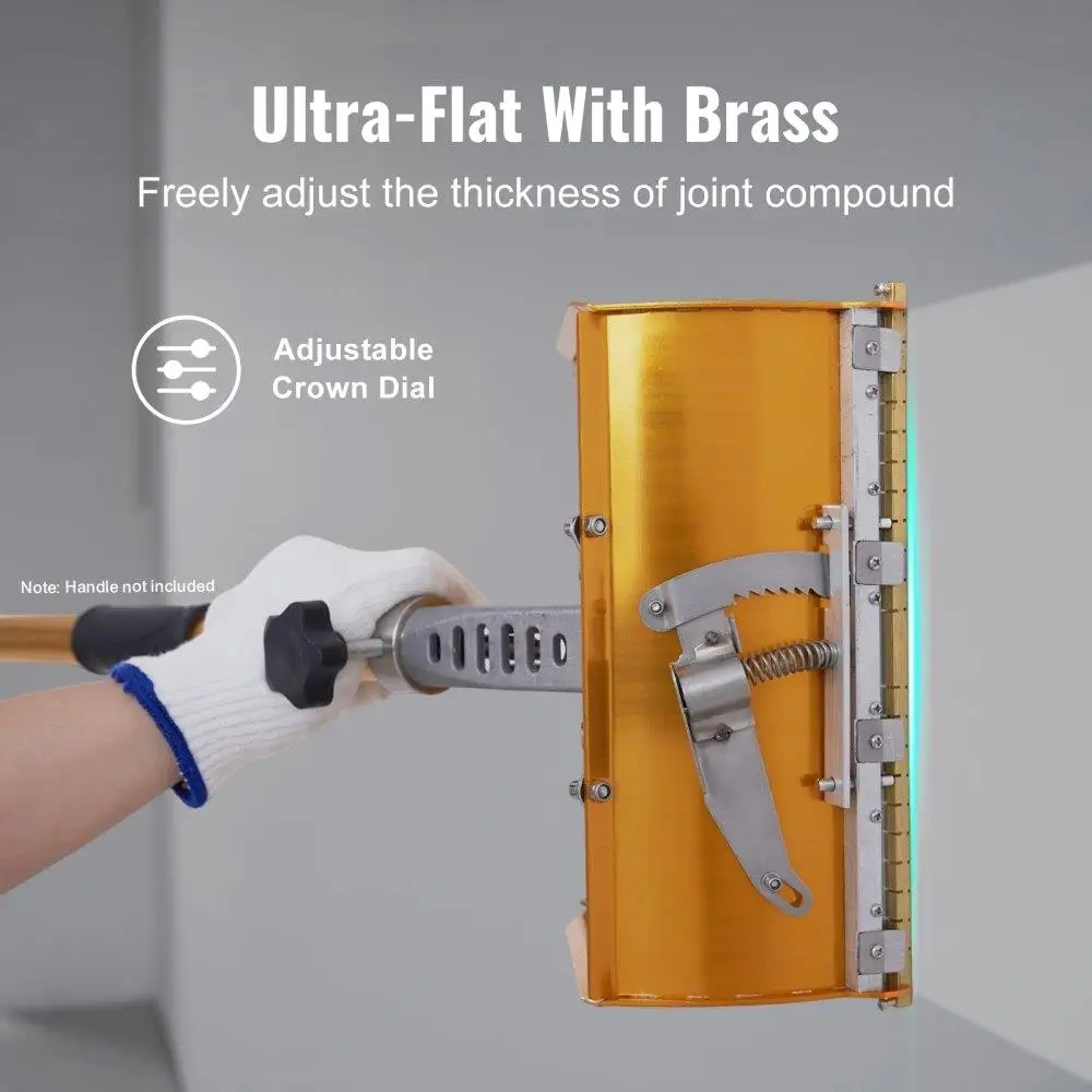 صندوق تشطيب من الألومنيوم للجدران الجافة ، واقي طين سريع التنظيف ، شفرات من الفولاذ المقاوم للصدأ ، 10 × 12 بوصة