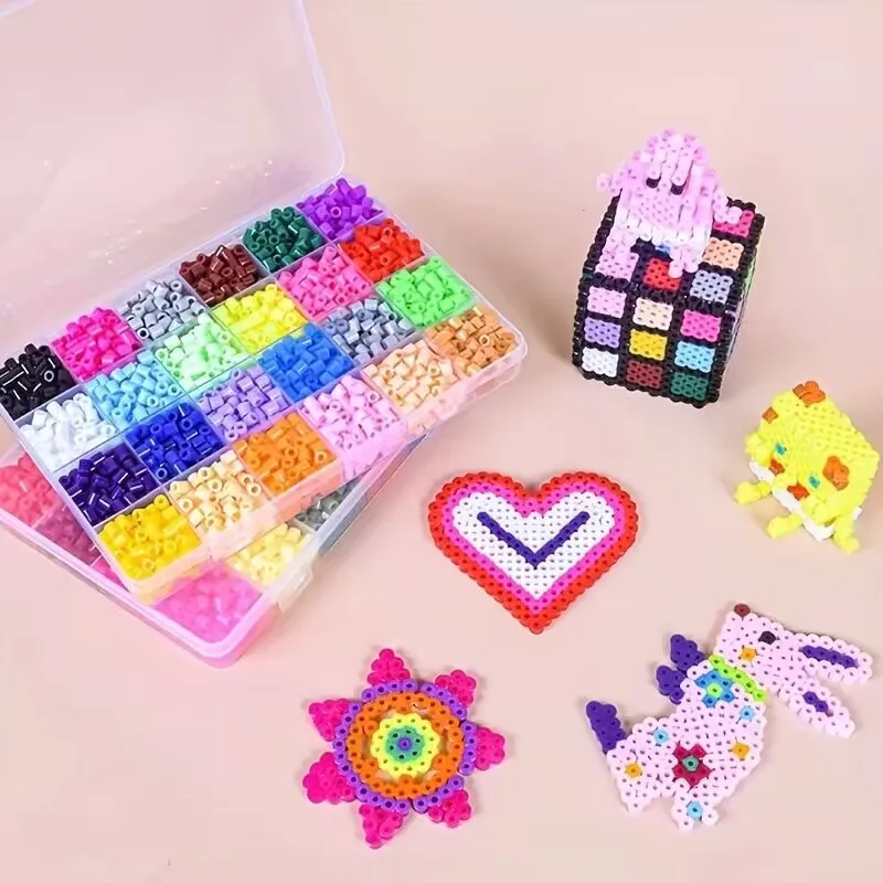 48 Colors 5mm Set Iron Beads Melting Beads Pixel Art Puzzle DIY 3D Puzzles Crafts Making Handmade Gift Fuse Beads Kit