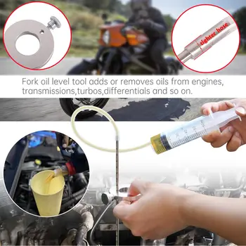 機車前叉保養工具組:前叉油位測量工具 + 前叉彈簧壓縮器 + 阻尼桿排氣工具 + 清潔毛巾 10 最佳銷售 摩托工具 - №6