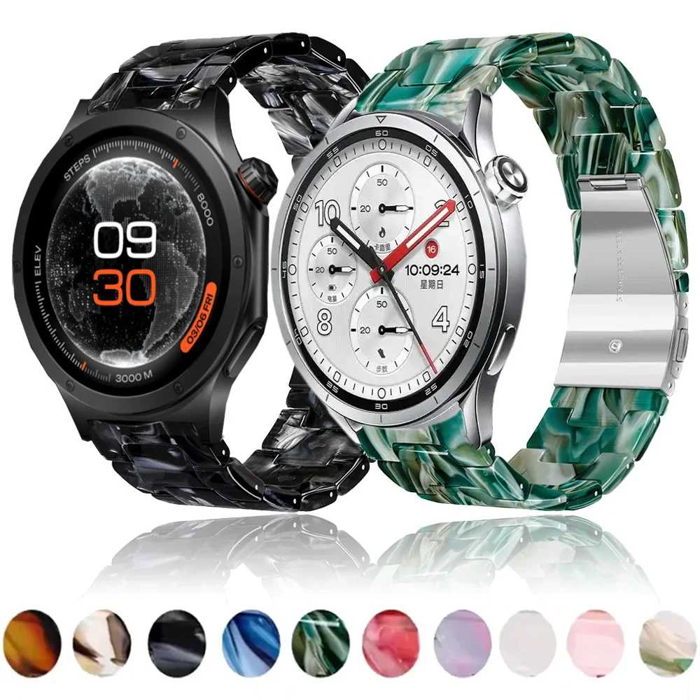 20mm 22mm Resin Strap for Xiaomi Watch 5 S5 S4 S3 S2 Comfortable Wristband Oneplus Watch 4 3 2 Lite Bracelet OPPO Watch S X3 X2