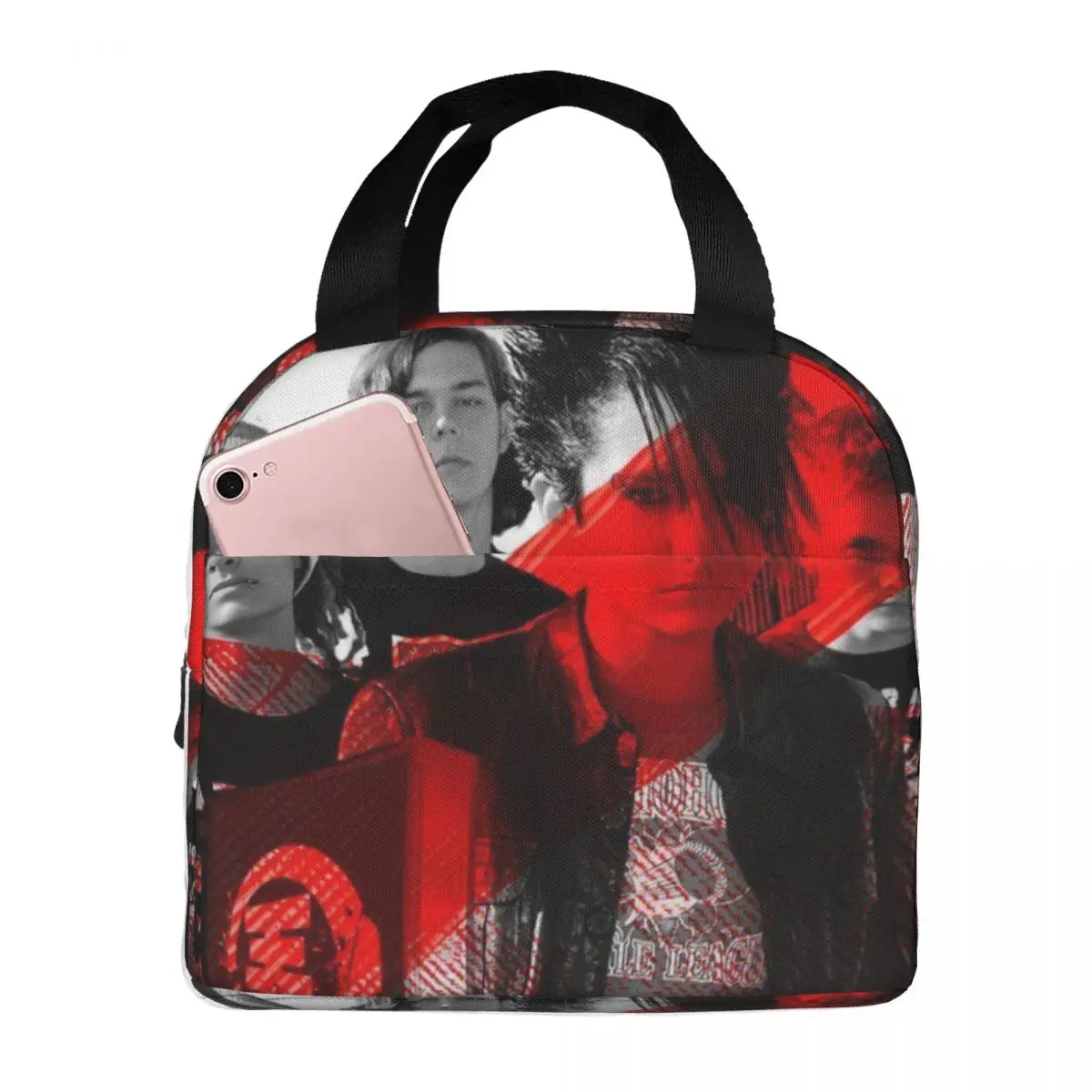Music Rock Band Tokio Hotels Insulated Lunch Bag for Women Leakproof Cooler Thermal Lunch Box Office Picnic Travel