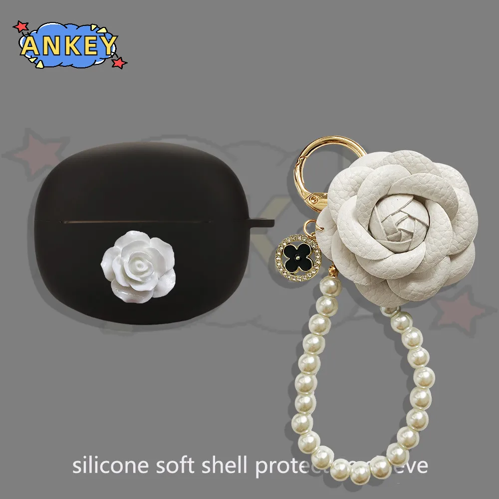 Case for QCY MeloBuds N70 Silicone Case Earbuds Cute Strawberry Soft Protective Headphone Cover Headset Skin with Pendant view 5
