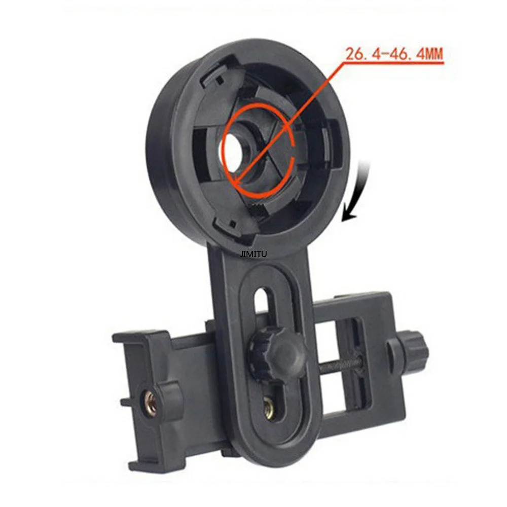 Universal Phone Lens Photography Adapter Mount, Adjustable Phone Clip Bracket Telescope Phone Adapter for Binoculars Monocular