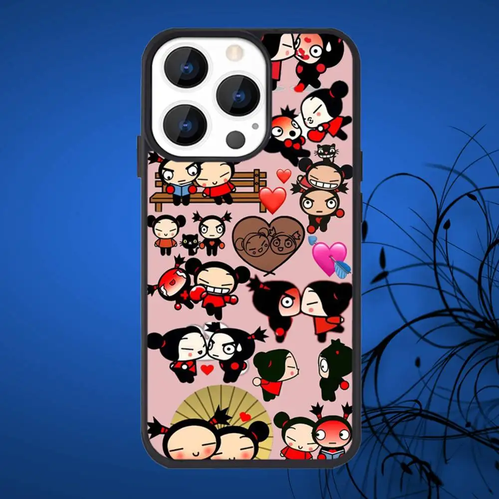 حافظة هاتف كارتون P-Pucca لهاتف آيفون 17,16,15,14,13,12,11,Plus,Pro,Max Mini Magsafe شحن لاسلكي مغناطيسي #4