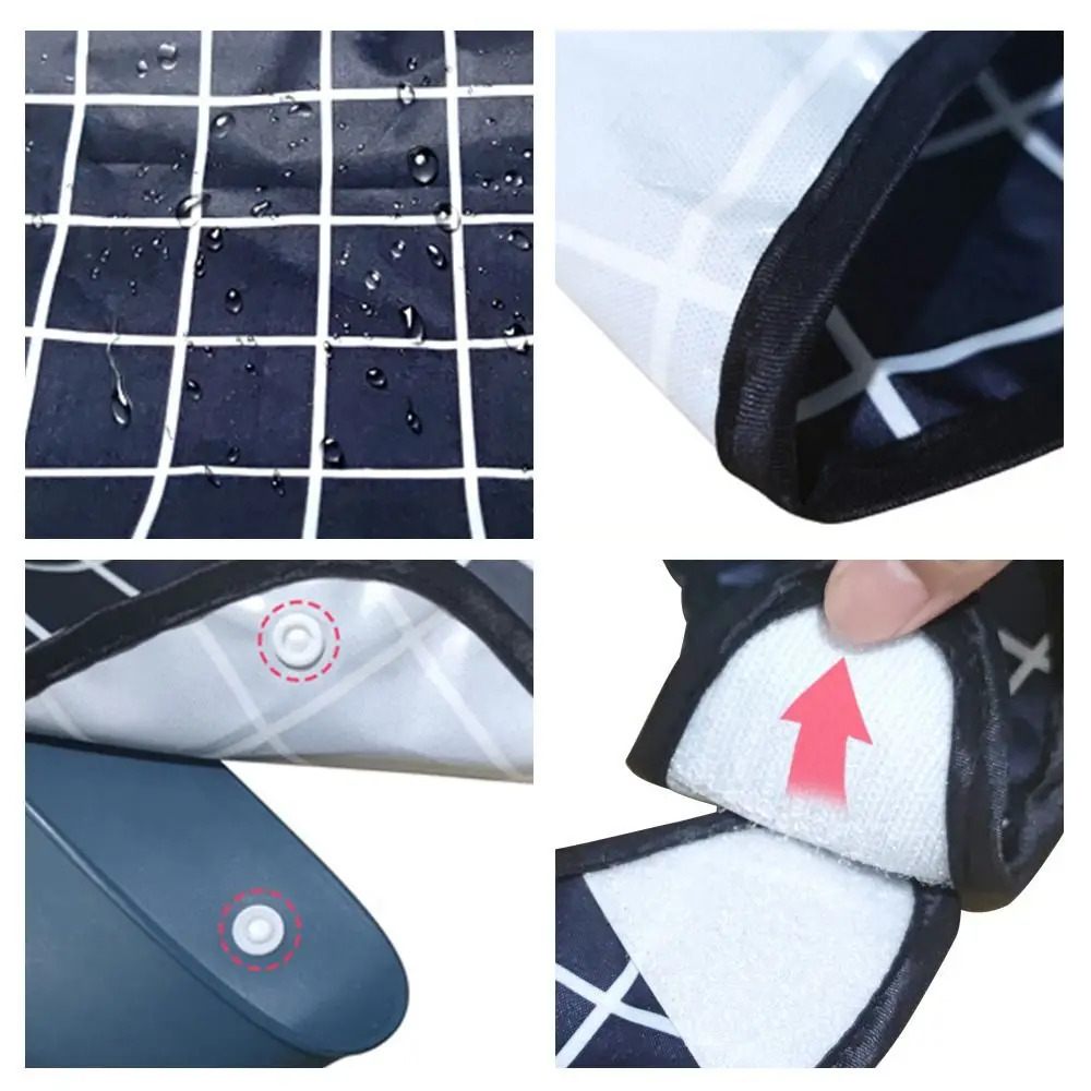 Portable S/M/L Adult Bib Waterproof Washable Adult Cover Adjustable Dirt Resistant Saliva Napkins Dinning Aid