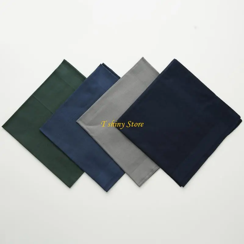 Lenço bolso elegante N58F, lenços cor sólida, bandana 16 x 16 polegadas