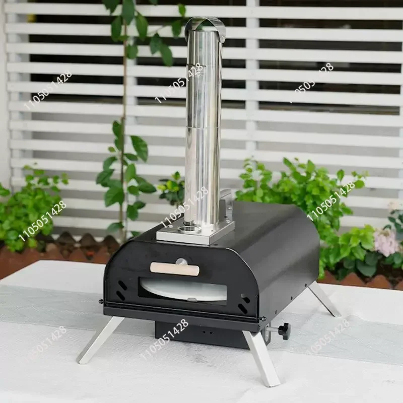 11 inch wood burning manual rotating pizza oven outdoor small wood burning pellet pizza oven