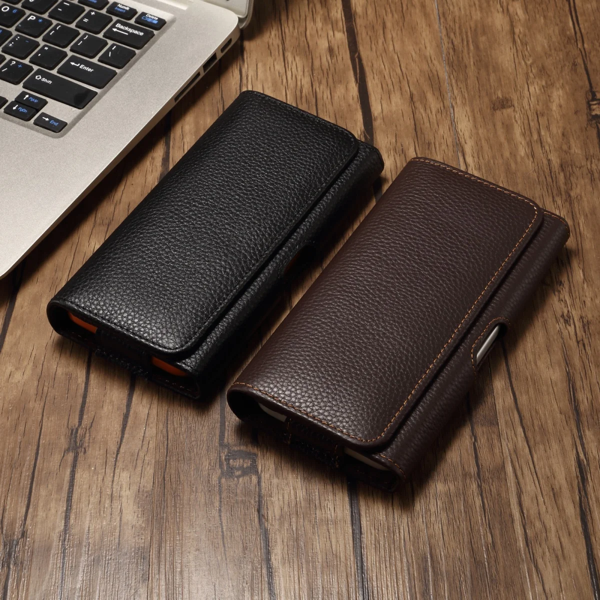 

Универсальная кобура из натуральной яловой кожи 6,1–7,2 дюйма, кобура для телефона, зажим для ремня, чехол для iPhone, Samsung, поясная сумка, чехол