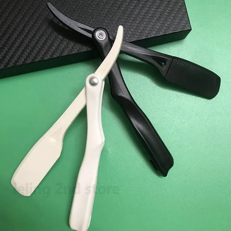 الرجال المهنية ماكينة حلاقة يدوية حافة مستقيمة البلاستيك ماكينة حلاقة للطي الحلاقة اللحية القاطع مستقيم الحلاقة بالجملة #3