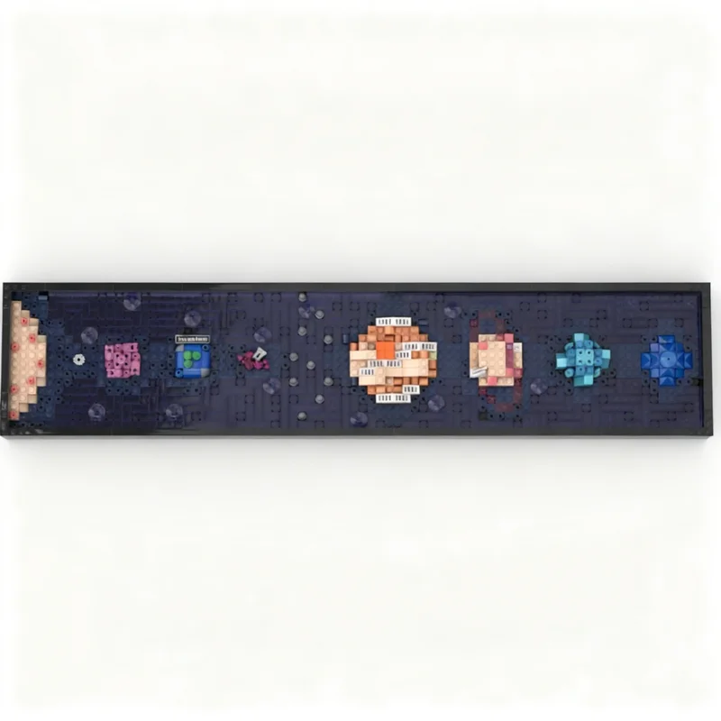 947pcs MOC Art Solar System - Milky Way Alternate Build Model Building Blocks Architecture Birthday 3D Assemble Creative DIY