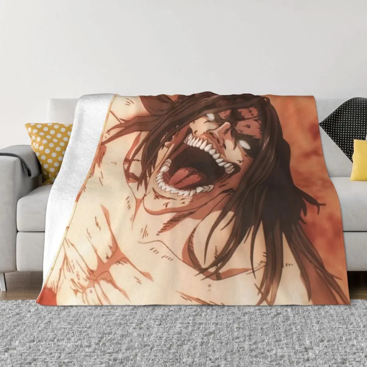 

Attack On Titan 000206 Anime Bed Blankets Travel blanket Winter Blankets Blankets And Blankets Throw Blanket