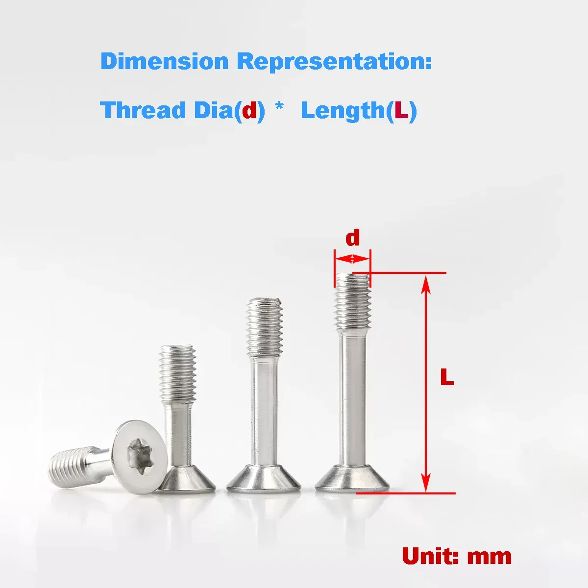 

304 Stainless Steel Countersunk Plum Blossom Anti Loosening Screw M3M4M5M6