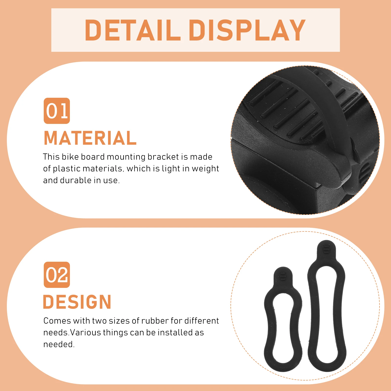 

1Set Plastic Bike Flashlight Bracket Lightweight Durable Anti-Slip Rotatable 360 Degree Handlebar Torch Holder