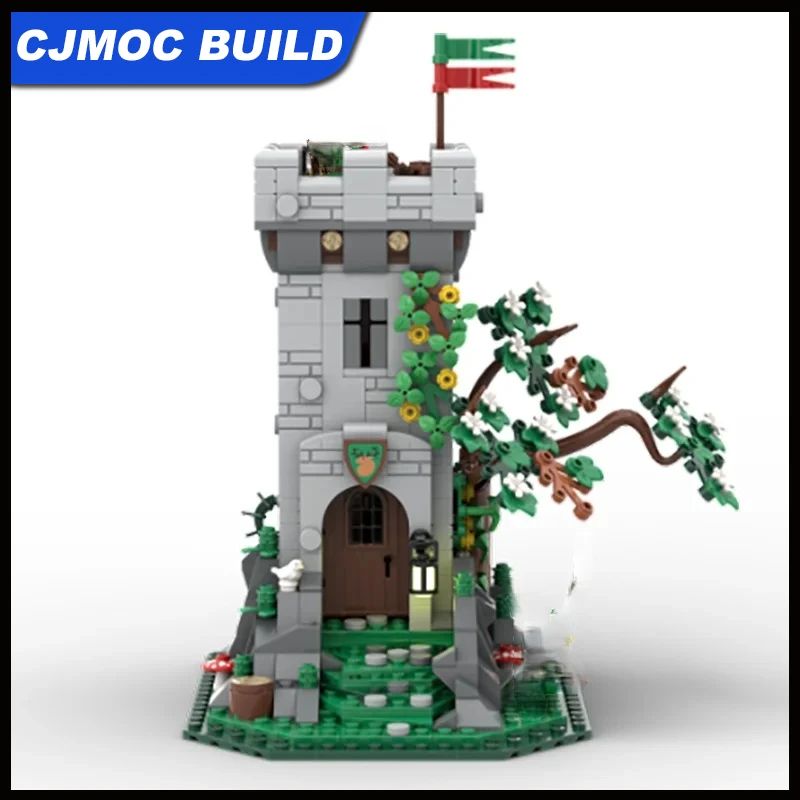 MOC-177729 building block toy Medieval castle Front Watchtower Model Creative assembly toy set Festival gift