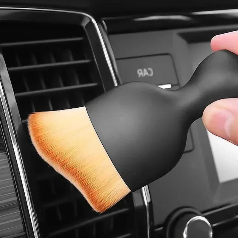 1-5pcs Car Ultra Soft Air Conditioning Cleaning Brush, Car Detail Brush Set, Air Outlet Gap Dust Removal Brush, Car Accessories