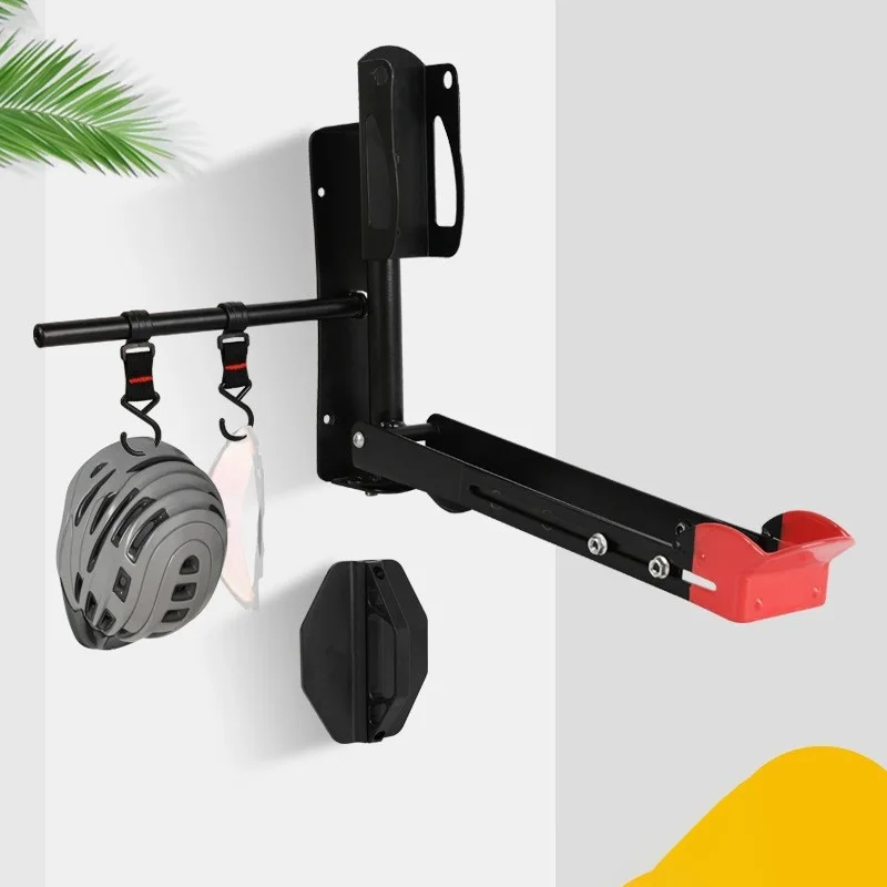 

Adjustable Bike Wall Mount - Rotatable Hook & Hanger Vertical Storage Rack for Garage Home Space Saving