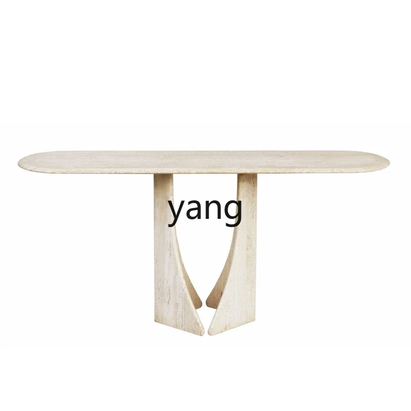 

XYY marble entrance table designer enters the door against the wall entrance table