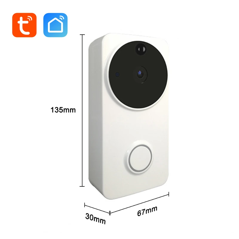 Smart IP Video Intercom WI-FI Video Door Phone Door Bell WiFi Doorbell Outdoor 1080HD Camera (Tuya Smart Life App)