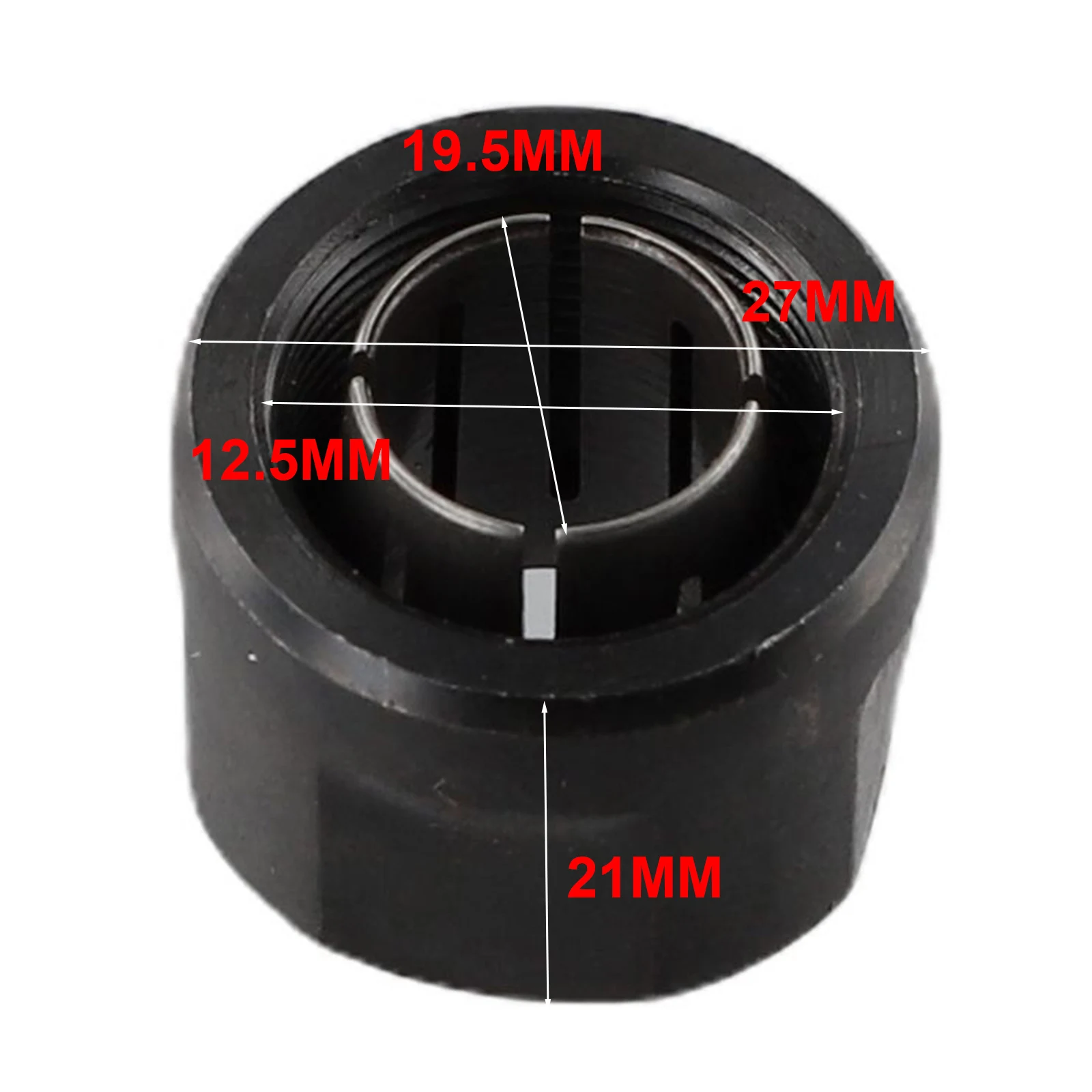 Engraving Machine Collet Nut 1/2 Inch Router Collect Chuck Parts 12.7mm Center Hole For 3612 Woodworking Machine Tools