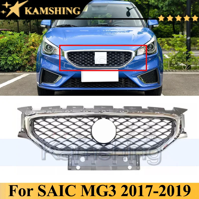 

Kamshing Front Bumper Grill Mask For SAIC MG 3 MG3 2017-2019 Radiator Grille Medium Net