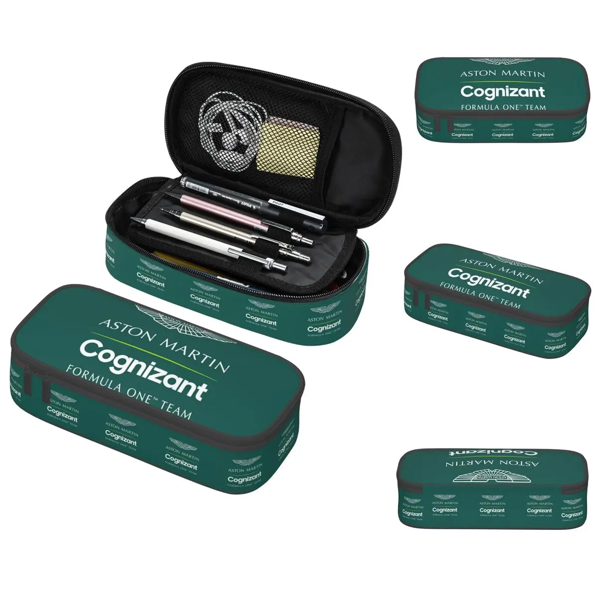 مقلمة أستون مارتن F1 للأطفال صندوق القلم المدرسية حقيبة أقلام رصاص لوازم القرطاسية حقيبة حامل القلم #1