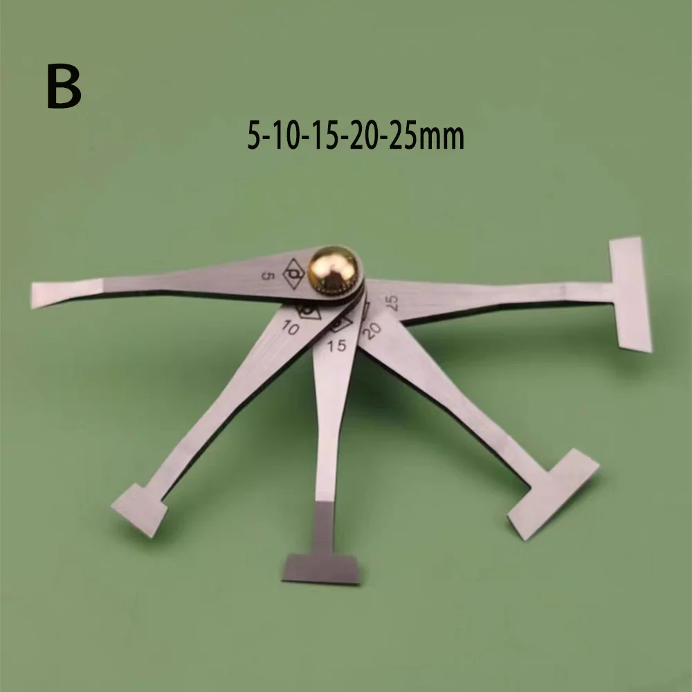 Small size straight edge narrow edge knife blade Flatness inspection Gap size Squeezing die repair shadow set