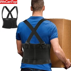 1PC Work Back Brace - Back Support Belt for Heavy Lifting,Herniated Discs - Wasit Brace for Work With Shoulder Straps,Men Women