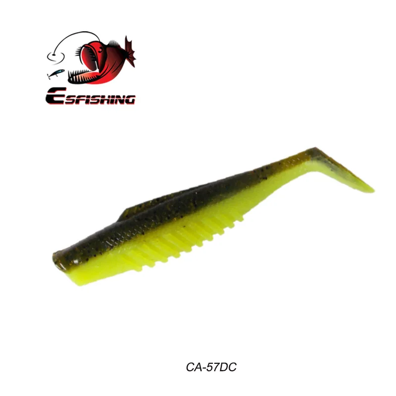 ESFISHING Soft Plastics Cannibal 80mm Silicone Bait Tackle Injected Salts Swimbait Pesca Artificial Fishing Lures