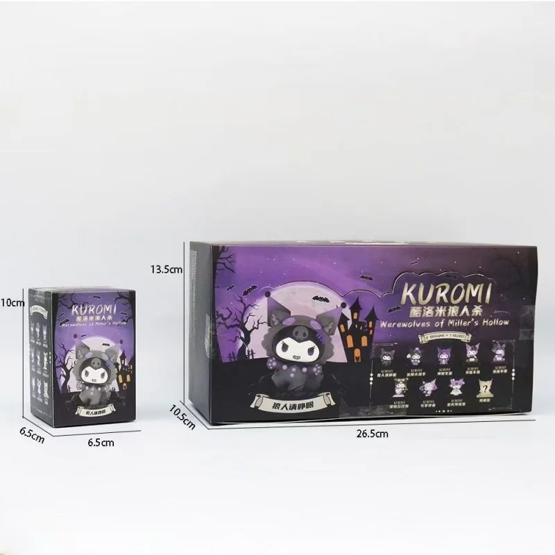 Sanrio Kuromi boîte aveugle loup-garou série tuer figurine poupées figurines d'anime sac Surprise modèle mignon Fans Collection jouet